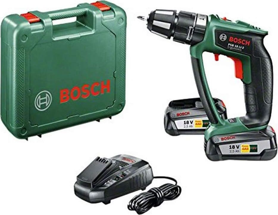 Wiertarko-wkrętarka Bosch PSB 1800 LI-2 Ergonomic 18 V 2 x akumulator 2.5 Ah (06039B0301)