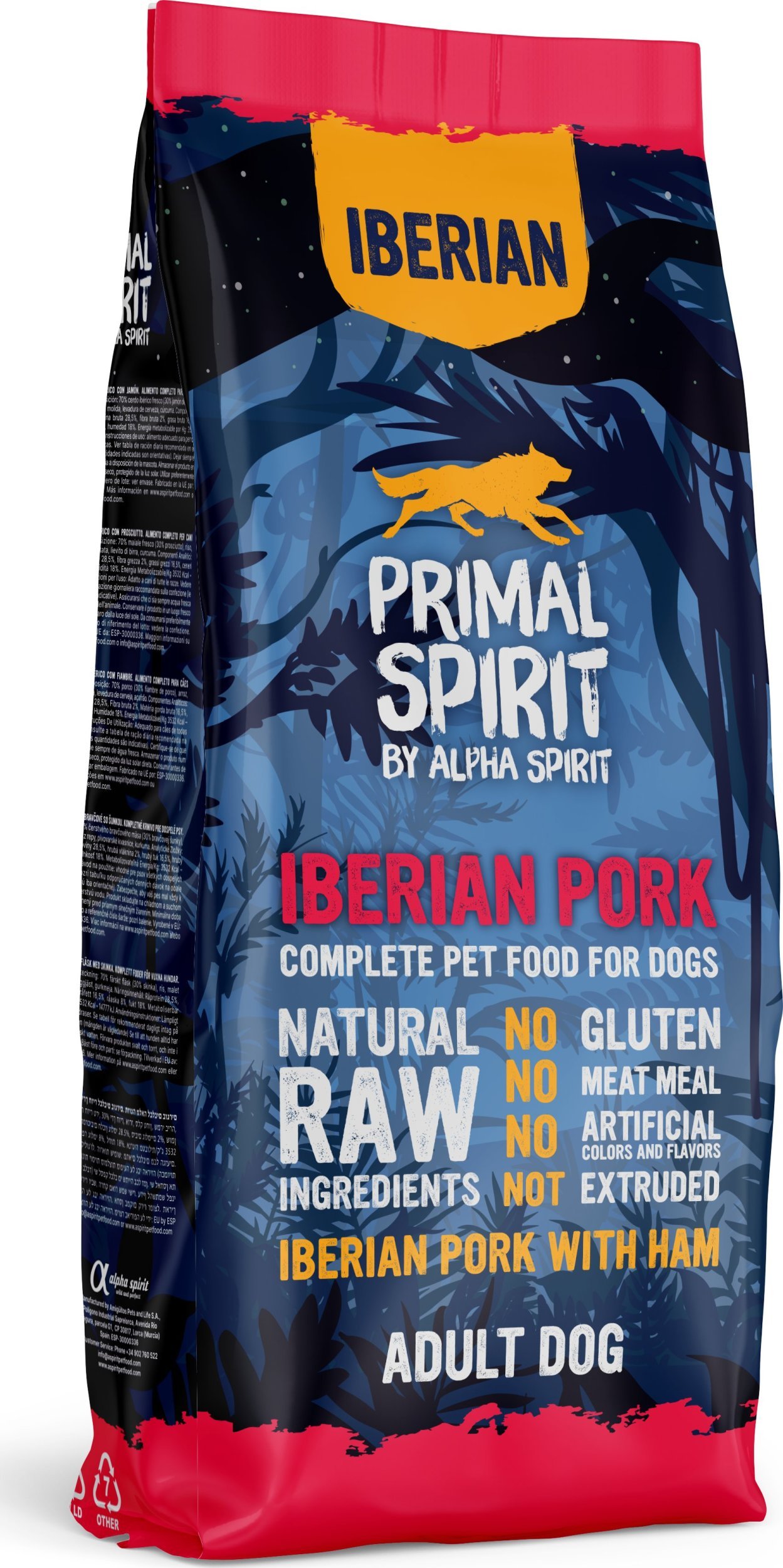 Alpha Spirit Karma sucha dla psa Primal Spirit Iberian Pork (dorosły) 12kg
