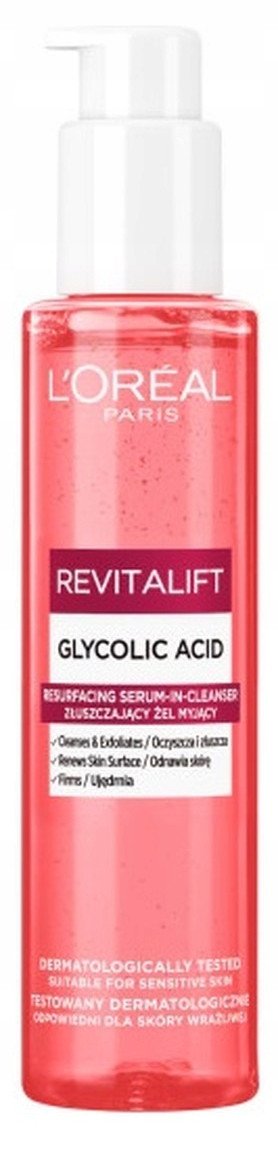 L’Oreal Paris Revitalift Złuszczający żel do mycia twarzy z kwasem glikolowym 150ml