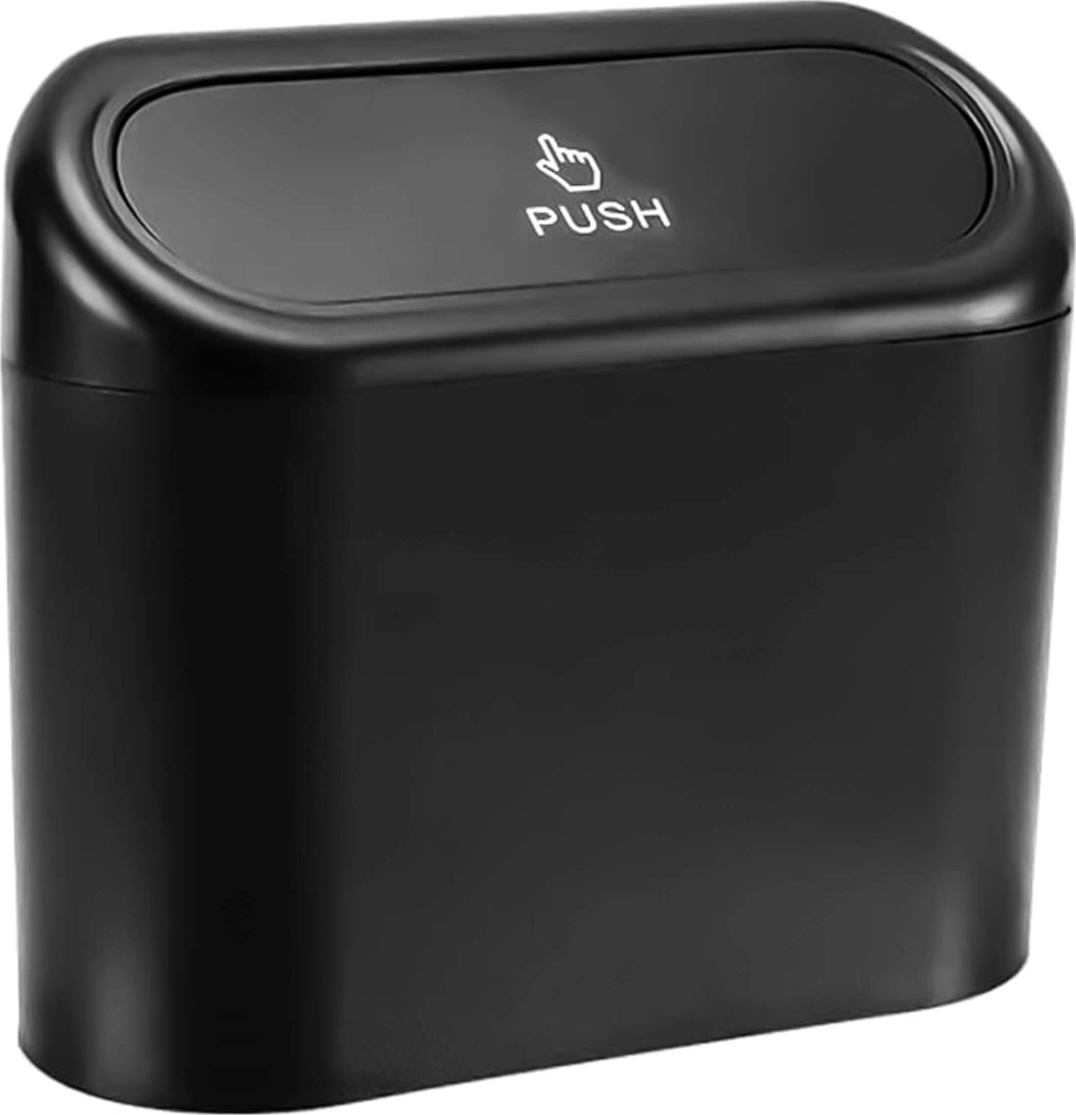 Alogy Samochodowy kosz na śmieci organizer mini mały przenośny śmietnik do samochodu auta domu Alogy czarny