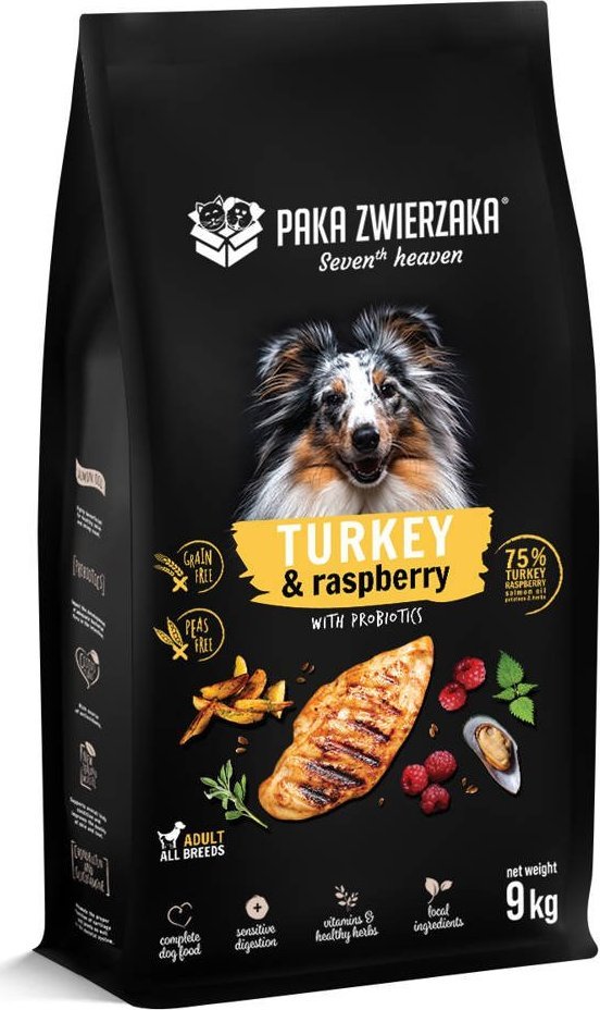 Paka Zwierzaka Paka Zwierzaka - Seventh heaven - Indyk z maliną (turkey & raspberry) 9kg