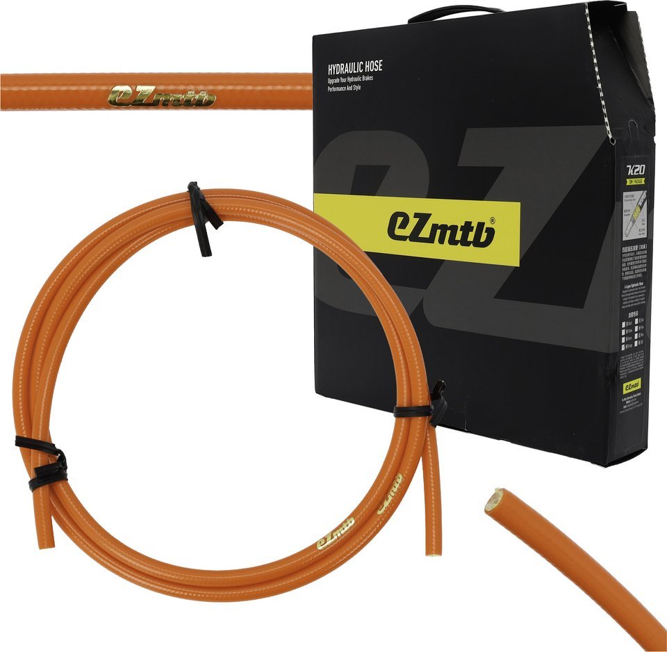 Przewód hamulcowy EZmtb K20, 4-warstwowy, pomarańczowy, 1 m