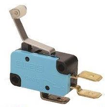 Promet Mikroprzełącznik zestyk przełączny 1NO+1NC dźwignia podgięta z rolką z tworzywa - T0-MK1MIP3