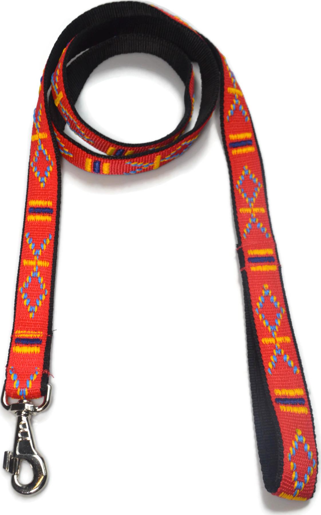 Alizoo Smycz dla dużego psa podwójna indiańska 30mm/180cm - ALIZOO