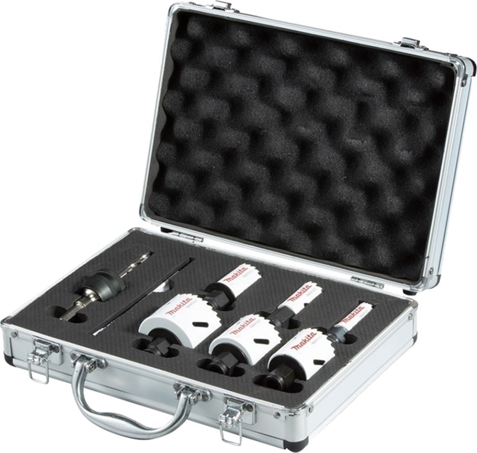 Makita MAKITA ZESTAW OTWORNIC BIM EZYCHANGE 6szt. (HYDRAULIK) 19,22,29,38,44,57mm+1WP+1 ADAPTER