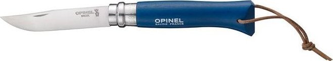 Opinel Nóż Opinel Colorama 08 Dark Blue rzemień