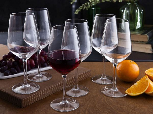 RUBIN KPL. 6 KIELISZKÓW WINO CZERWONE 530ML