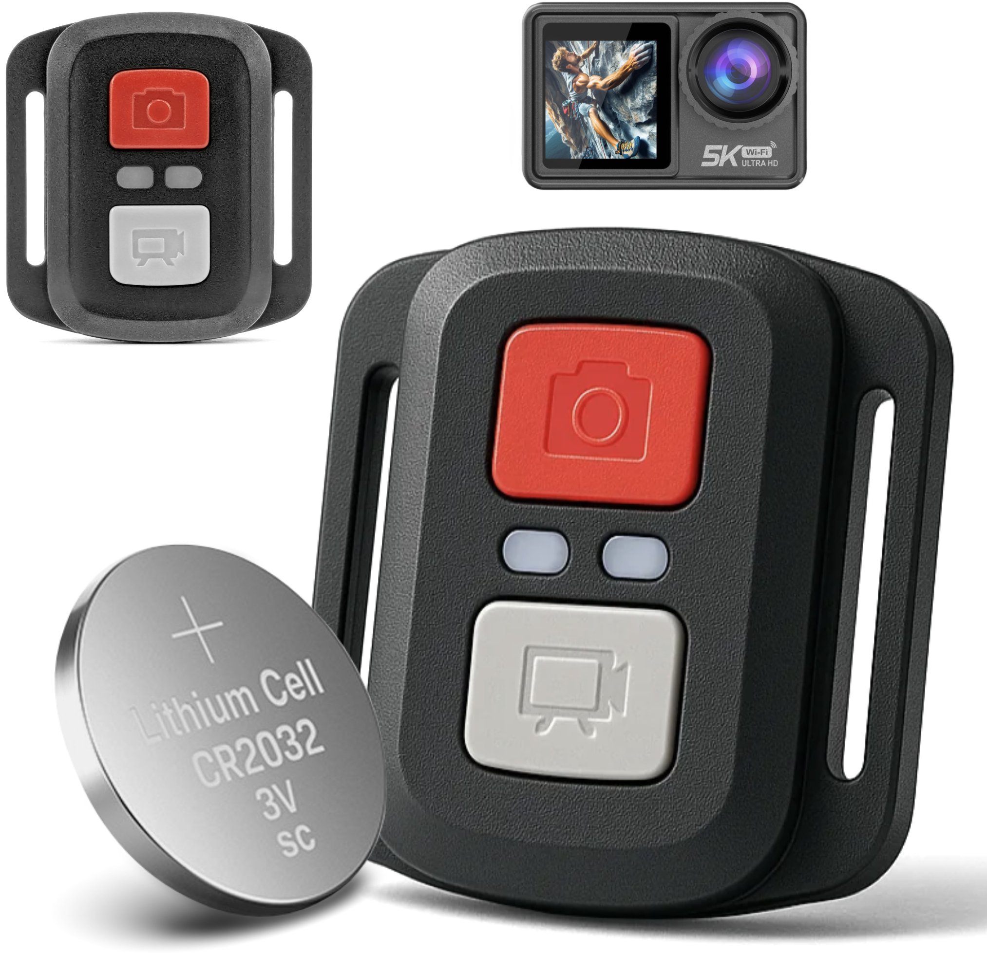 Pilot do Kamery Sportowej GOMEDIA V39S Bateria Zdalne Sterowanie Zasięg 15m