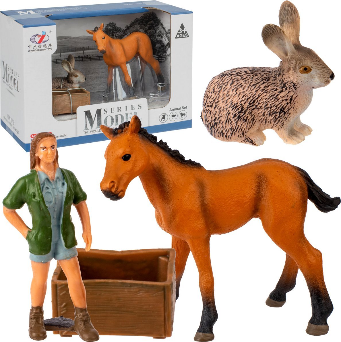 Figurka ZWIERZĘTA DOMOWE ZESTAW FARMA Z FIGURKĄ