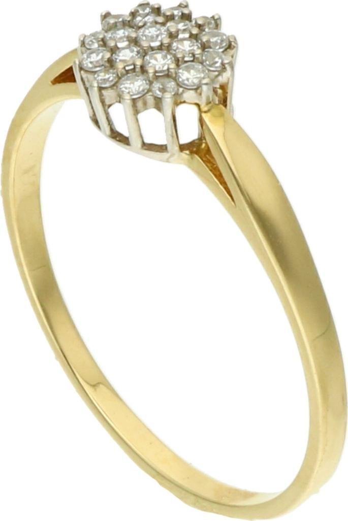 Rosanto Złoty pierścionek z cyrkoniami roz. 17 585 14k