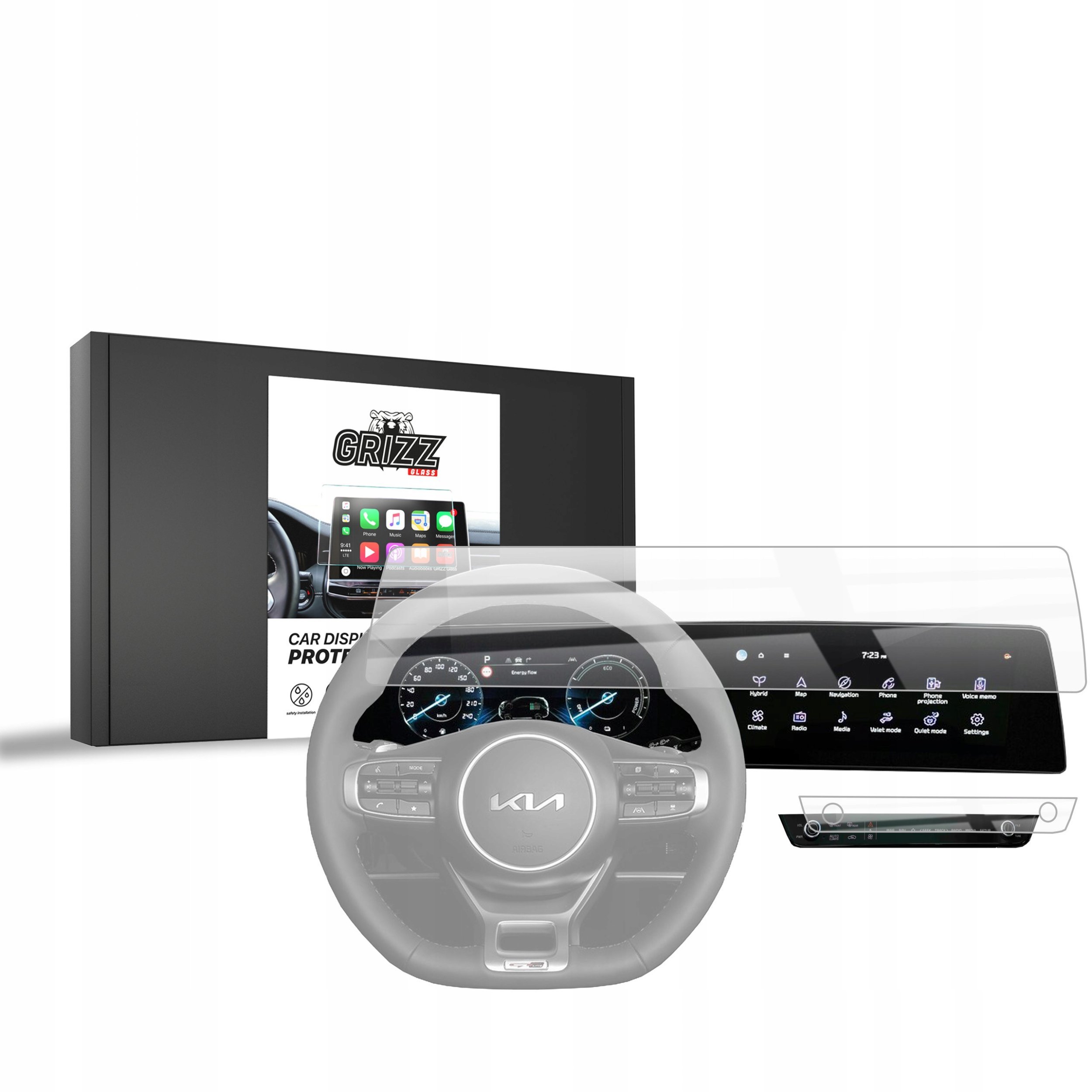 Folia ceramiczna GrizzGlass CarDisplay Protection do Kia Sportage 5 Business Line 2021-2025