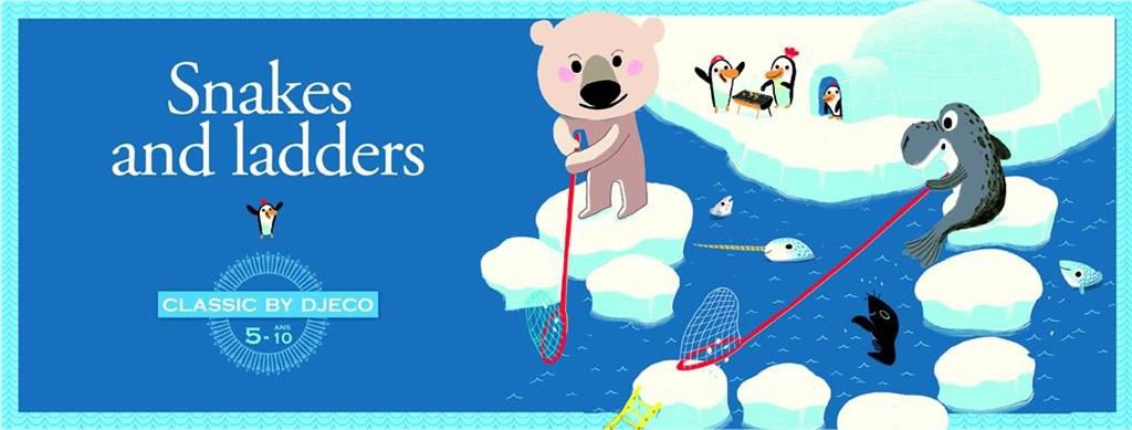Djeco Gra planszowa Węże i drabiny