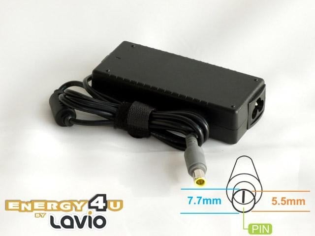 Zasilacz do laptopa Energy4U Energy4U PA13 20V / 3.25A (7.7x5.5mm + PIN) 65W, zasilacz do notebooka / laptopa IBM, Lenovo