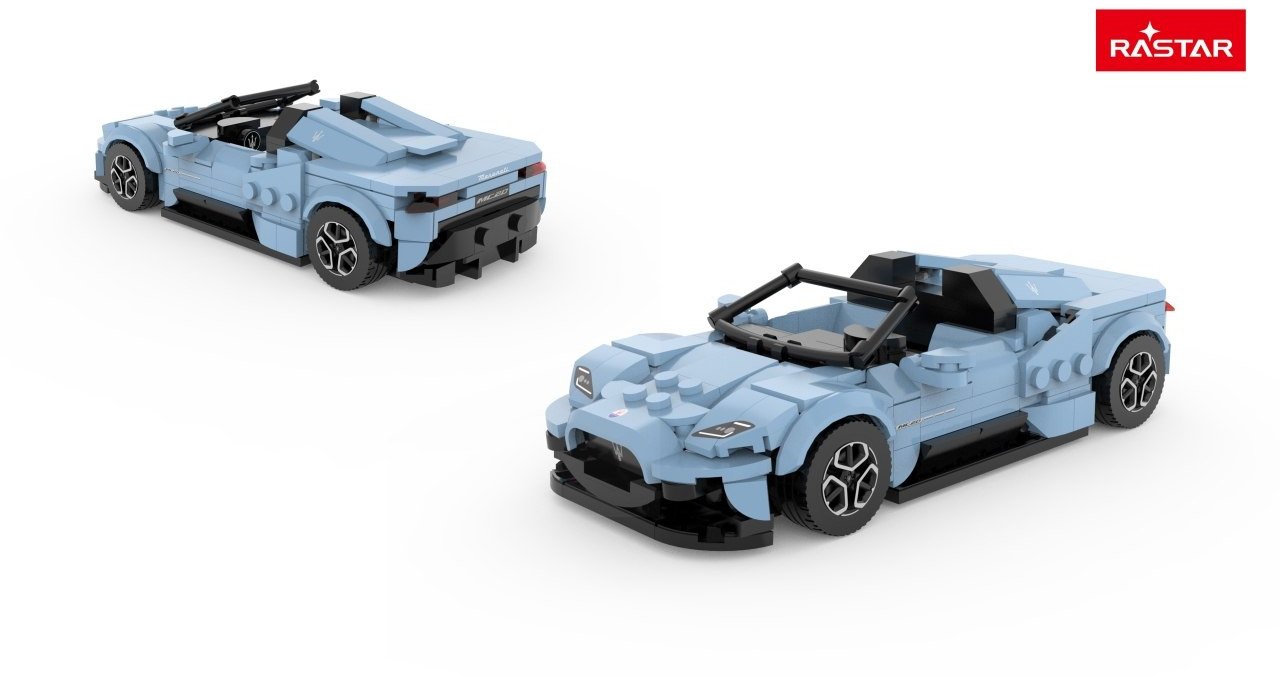 Baczek Autko 1:30 Maserati MC20 Klocki Niebieski RASTAR