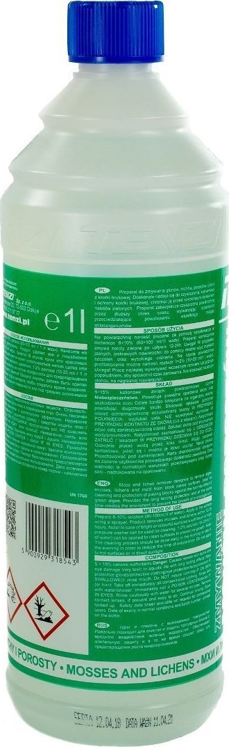 Chemia ŚRODEK DO USUWANIA MCHÓW, POROSTÓW 1L