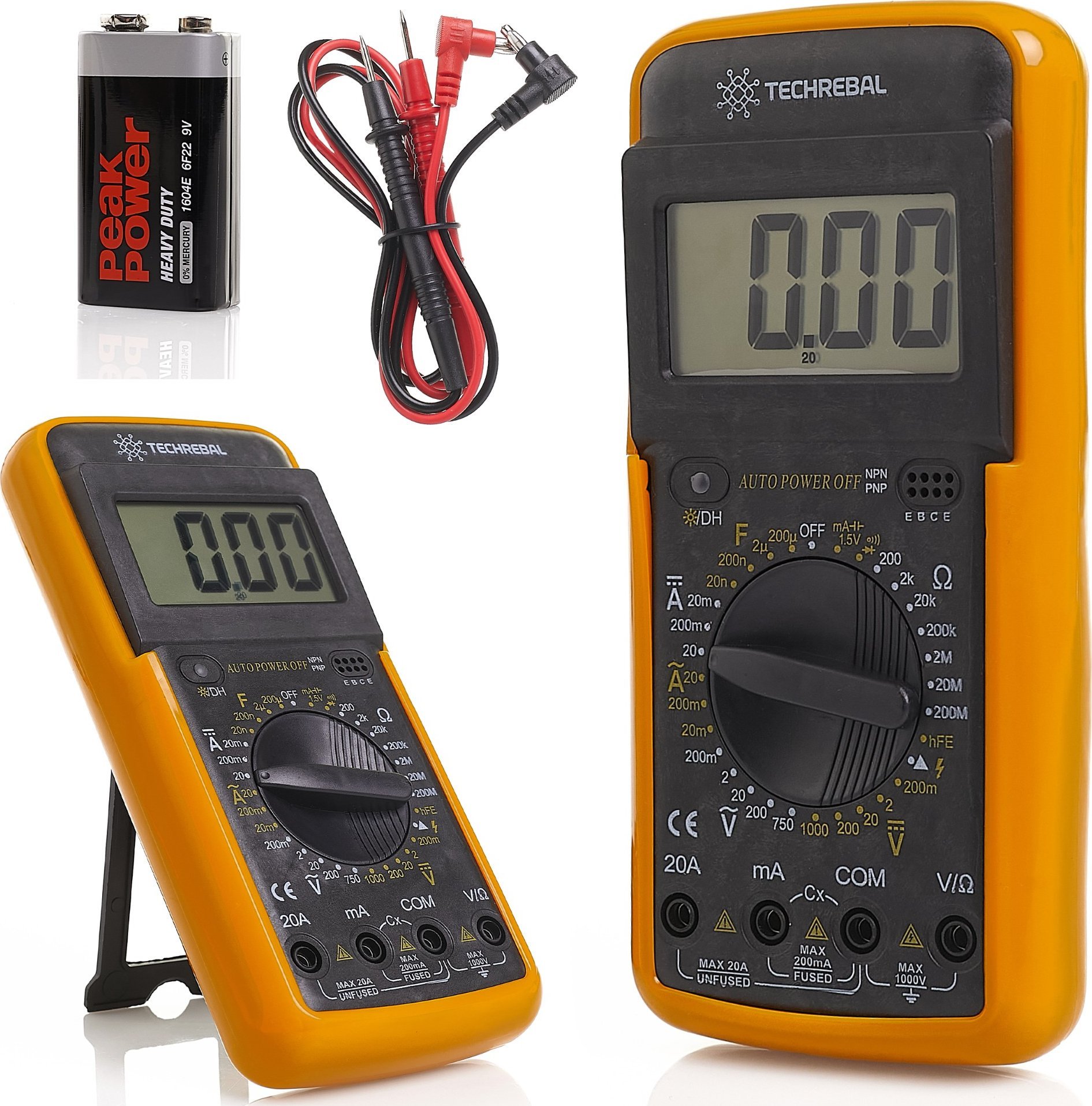 Multimetr Miernik Napięcia Prądu Techrebal DT9205A