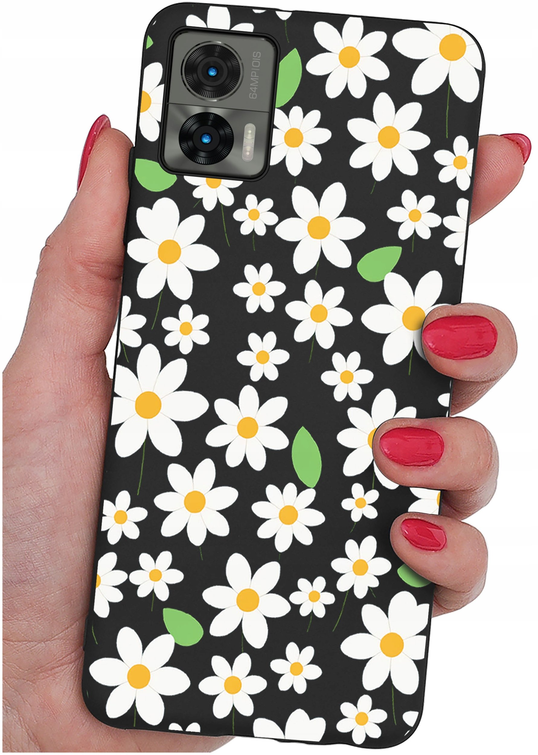 Etui do Motorola Moto Edge 30 Neo WZORY |SILIKONOWE MATT CASE + SZKŁO 9H