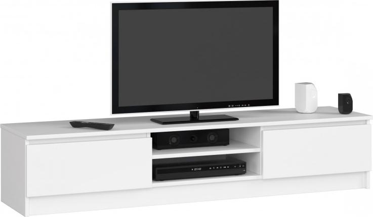 Fabryka Mebli Akord SZAFKA RTV 160 cm 2D 1P BIAŁA