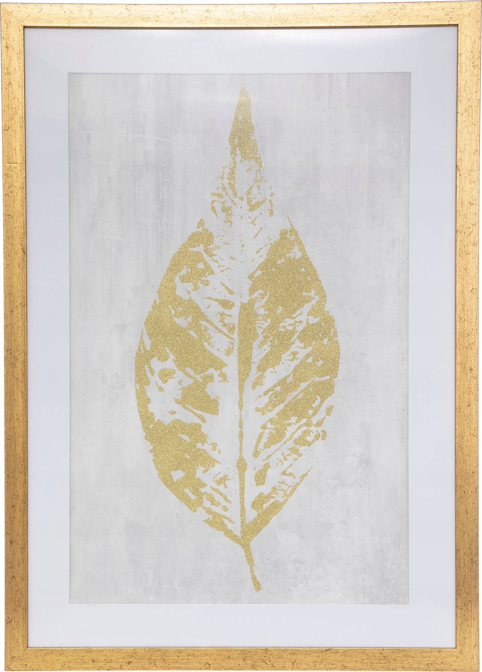 Atmosphera Plakat w drewnianej ramie LEAF, 50 x 70 cm