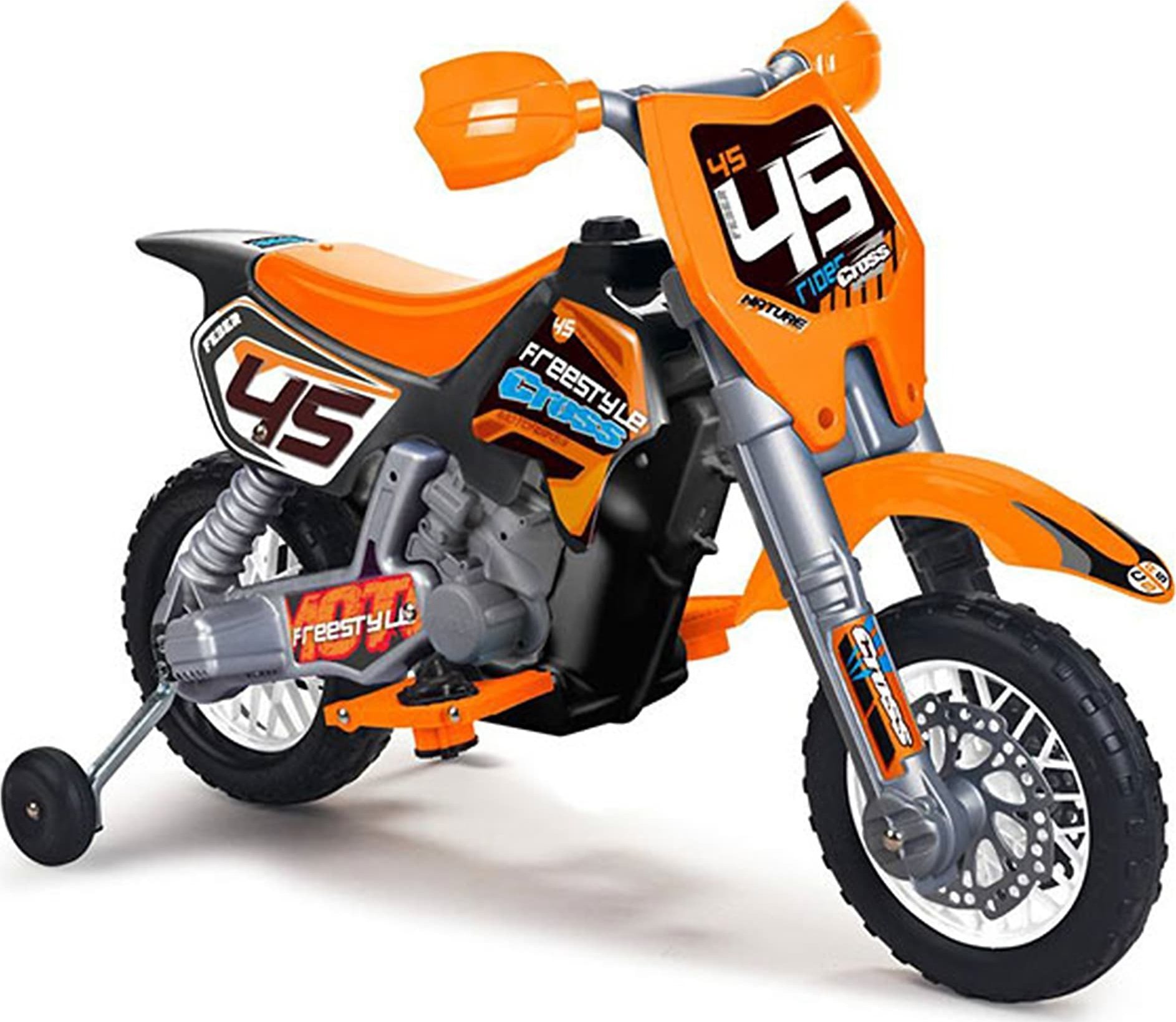Feber Motocykl Cross Pomarańczowy Na Akumulator 6v Dla Dzieci