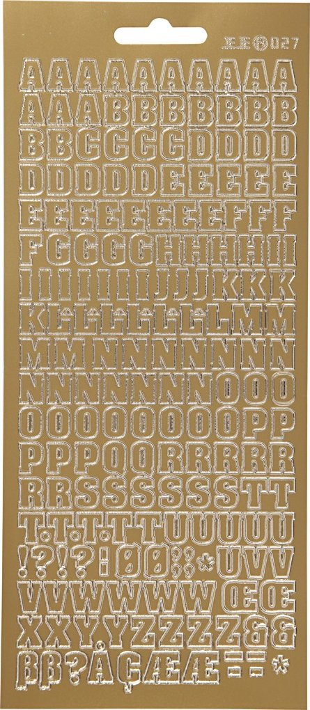 Focus Focus Stickers Gold Letters Design 3