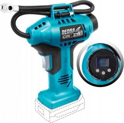 Kompresor samochodowy Dedra Kompresorek pistoletowy 11bar 18V LCD