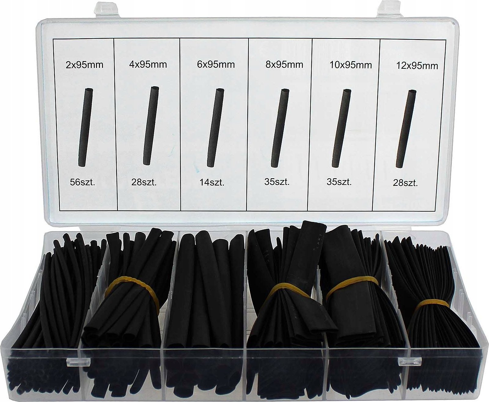 Falon-Tech RURKI TERMOKURCZLIWE CZARNE 196 SZT