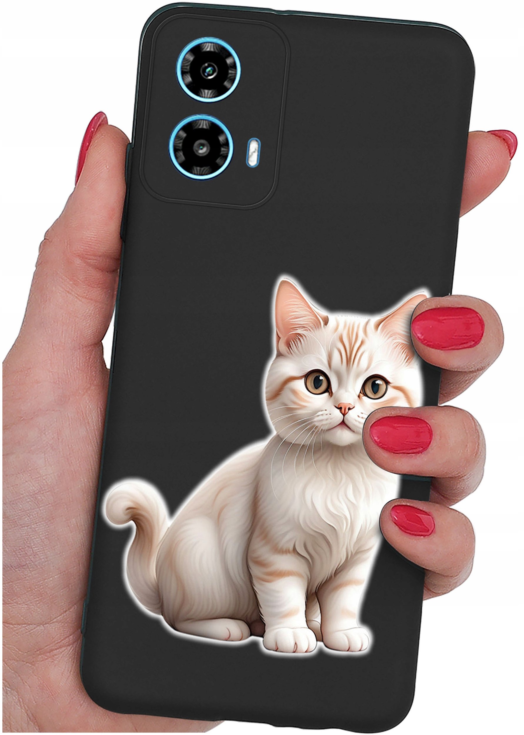 ETUI do Motorola Moto G34 5G WZORY |SILIKONOWE MATT CASE + SZKŁO 9H