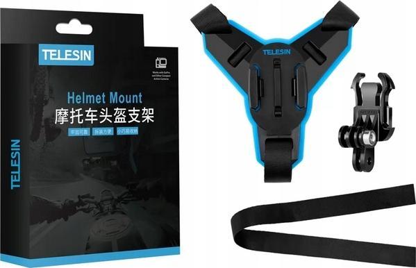 Telesin Mocowanie do Kasku Uchwyt na Kask do Kamer GoPro HERO 10 9 8 7 6 5 4 3+ MAX