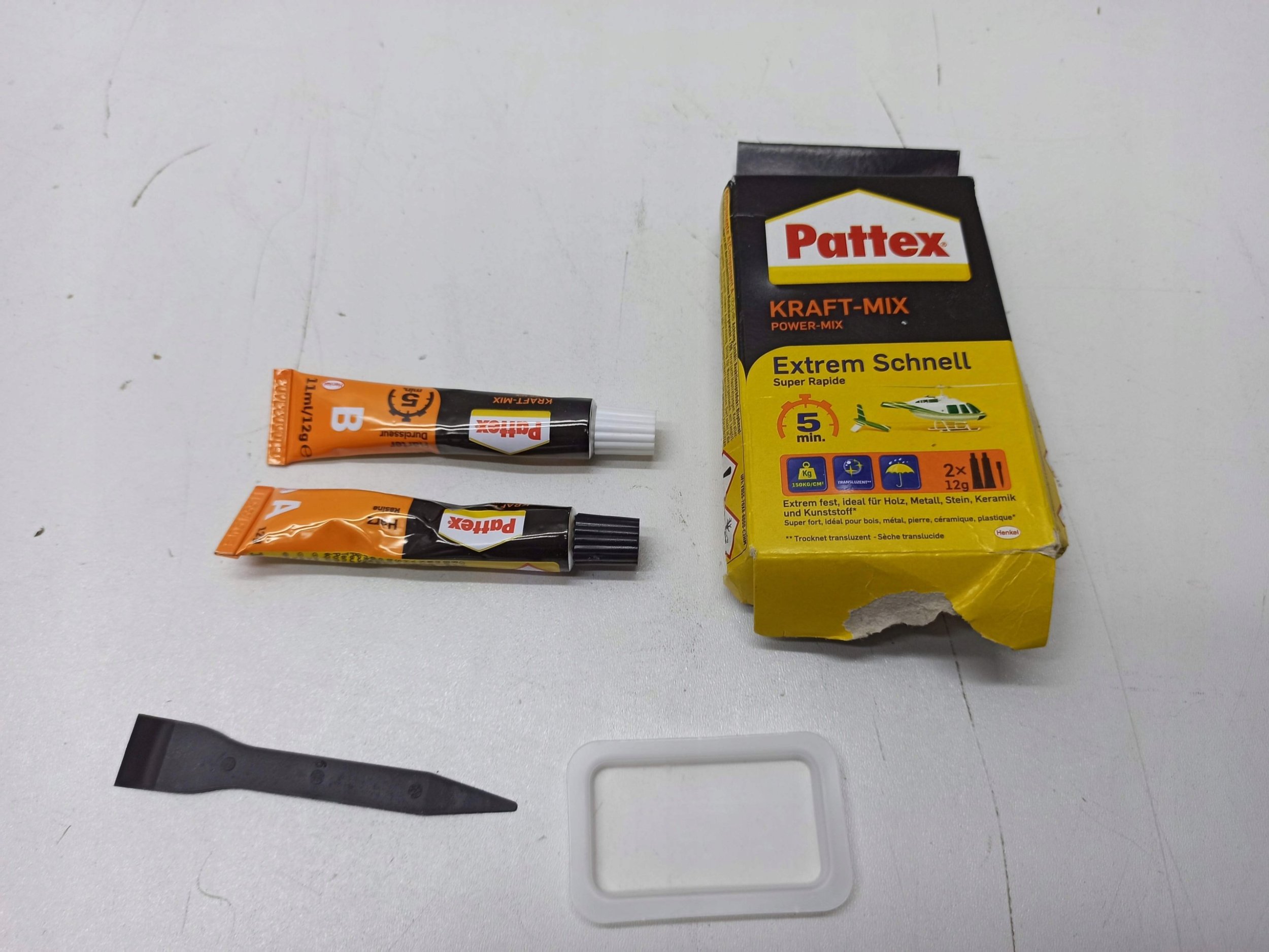 Pistolet do kleju Diverse Pattex Zweikomponenten-Kleber Kraft-Mix, 2 ST × 12 g