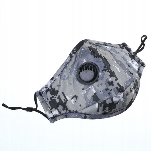 KOMPLET Maska MORO + 3x FILTR HEPA PM2.5 WĘGIEL