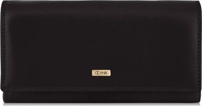 OCHNIK OCHNIK SL-125-99 skórzany portfel damski czarny SL-125-99