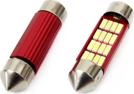 Żarówki SV8.5 Canbus 39mm 16 SMD 12V/24V białe uniwersalny