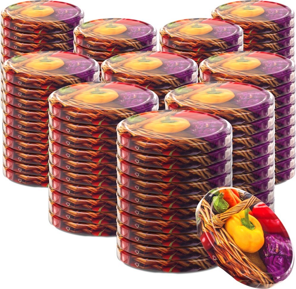 KADAX Zakrętki Do Słoików Wieczka Fi82 Nakrętki Na Słoiki Zakrętka Przetwory 100x