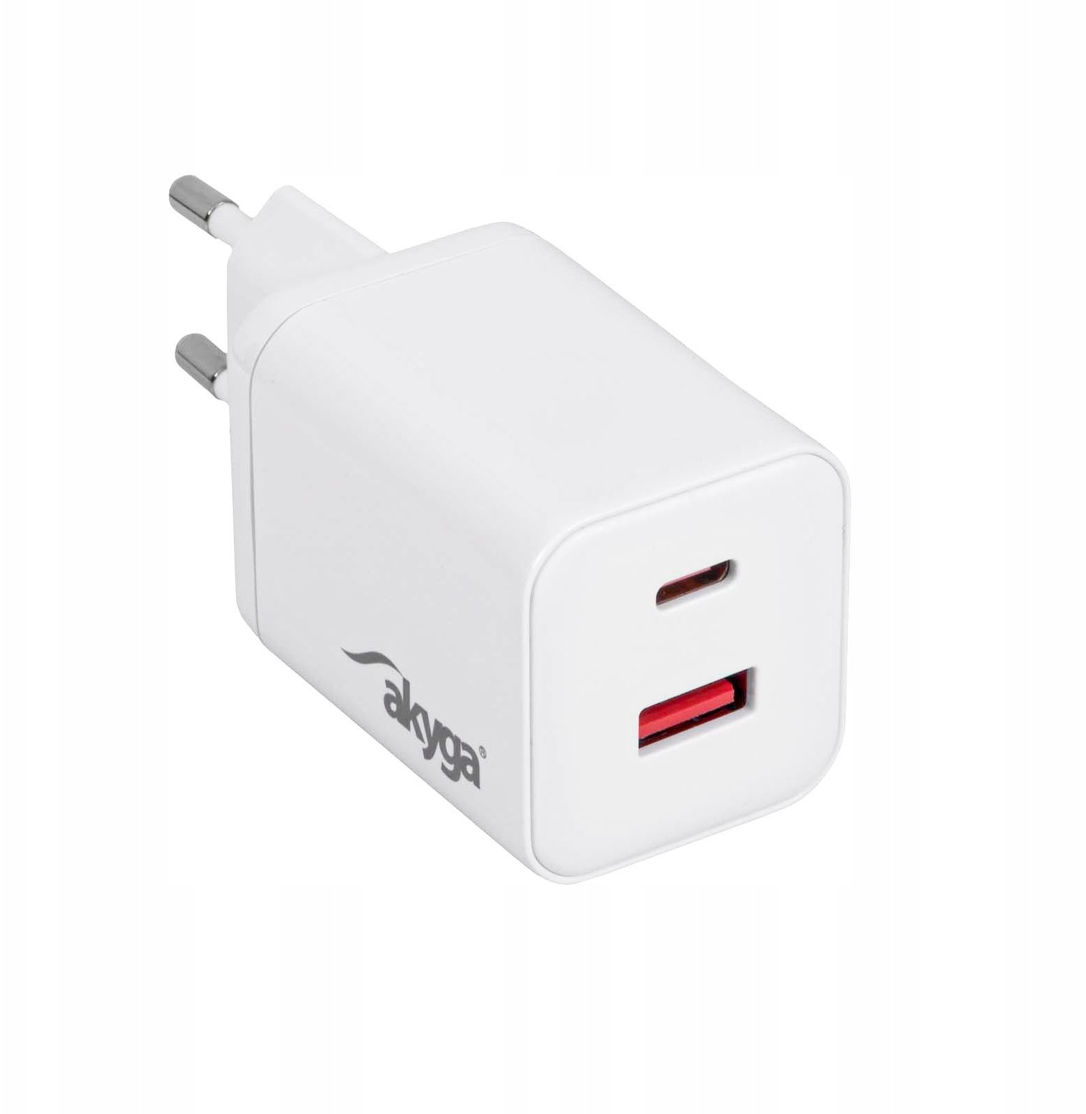 Ładowarka USB AK-CH-28 USB-A + USB-C PD 5-21V / max. 3A 45W Quick Charge 3.0 GaN