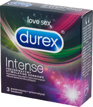 Durex Prezerwatywy Intense 3 szt.