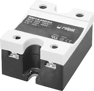 Carlo Gavazzi Przekaźnik półprzewodnikowy jednofazowy 42-440V AC 50A 4-32V DC (RM1A40D50)