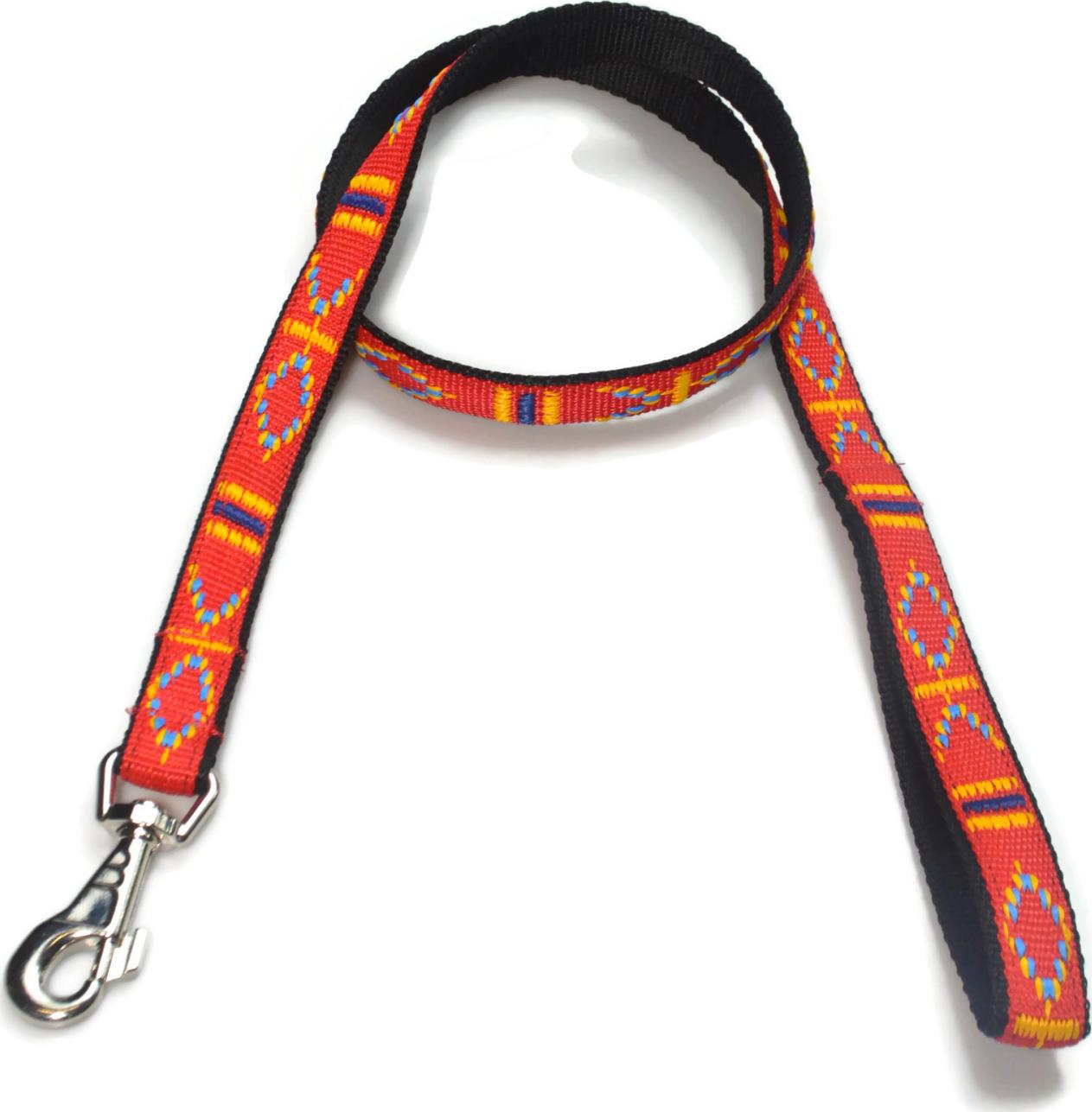 Alizoo Podwójna smycz dla psa indiańska 25mm/130cm - ALIZOO