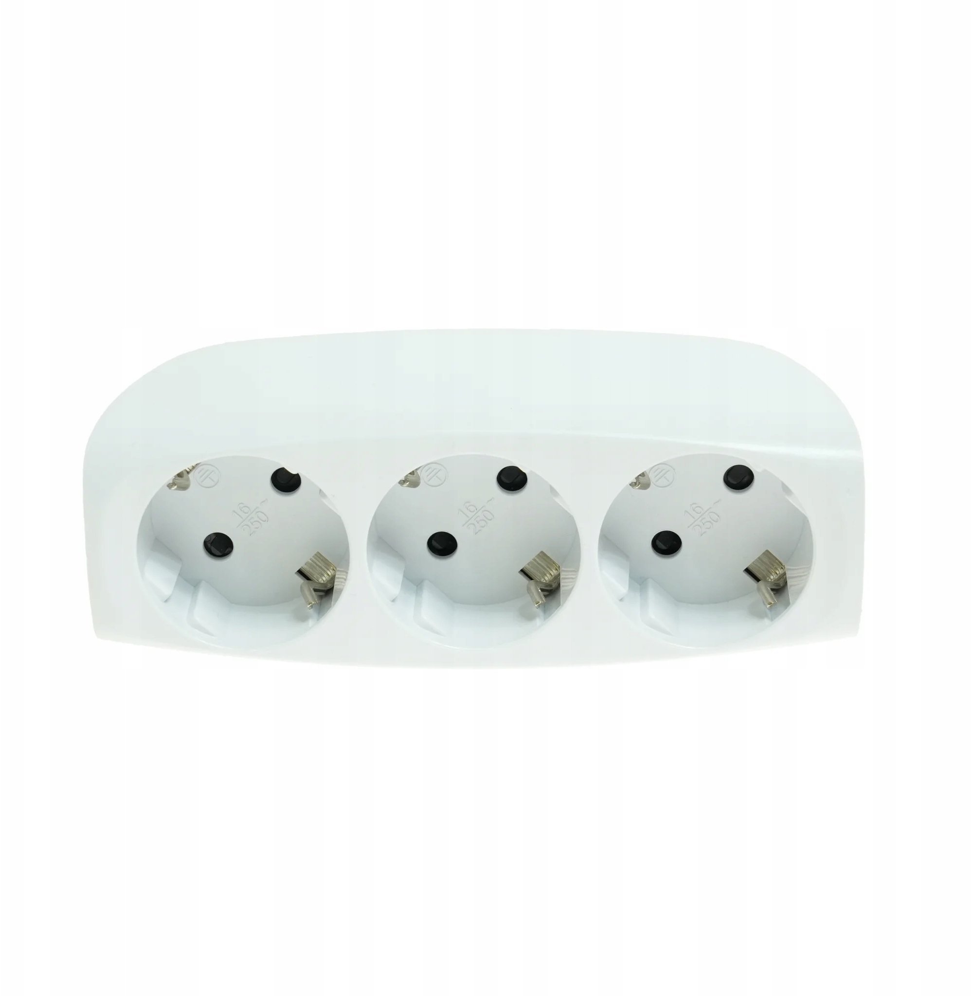 Rozgałęźnik wtyczkowy potrójny z uziemieniem schuko R-370/S BIAŁY W-32002