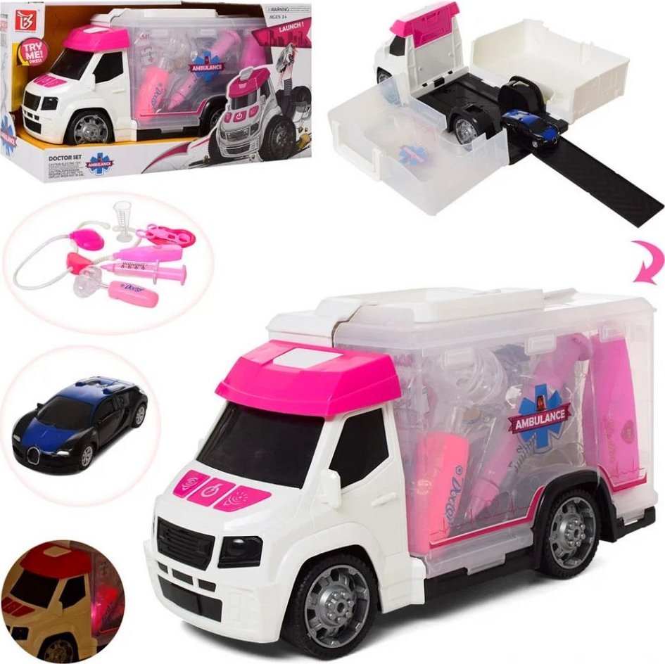 AMBULANS AUTO DOKTORA WYRZUTNIA ZESTAW LEKARSKI
