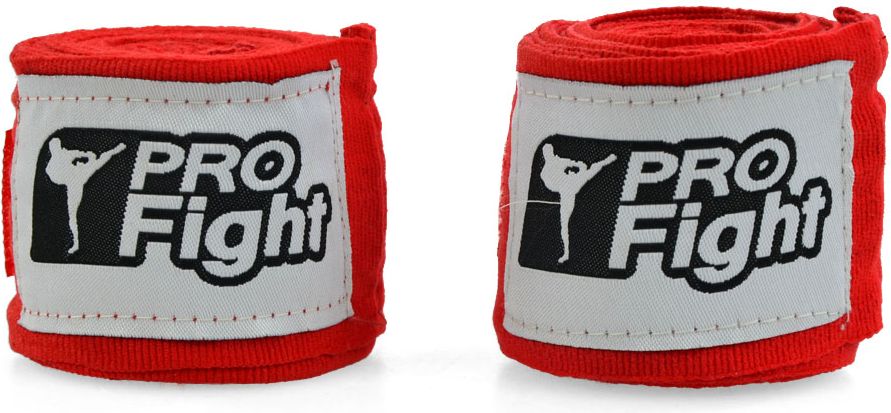 Profight Bandaż Bokserski 4m Czerwony