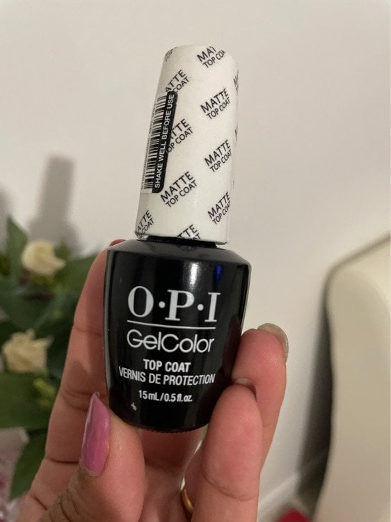 OPI Opi, Gel Color, Top Coat, Semi-Permanent Nail Polish, GC 031, Matte, 15 ml For Women