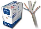 Alantec Kabel U/UTP kat.6 PVC Eca 4PR 305m 25 lat gwarancji, badanie jakości laboratorium (KIU6PVC305)