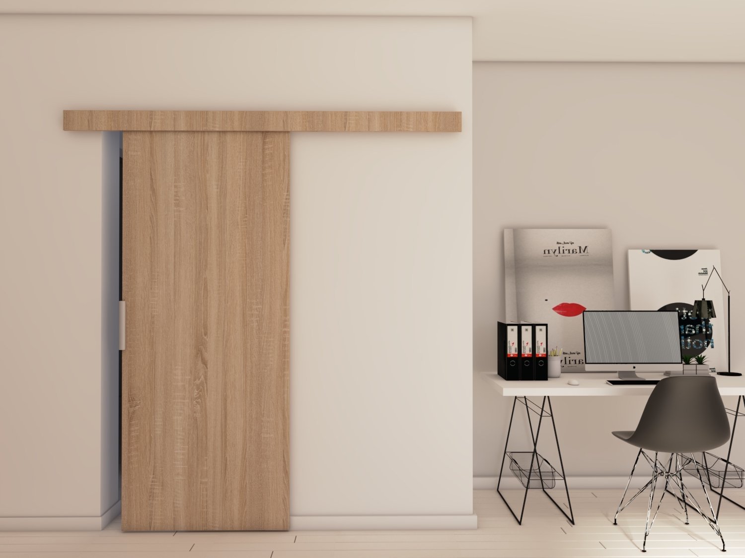 Drzwi Przesuwne Drzwi przesuwne A70 76x205 SONOMA