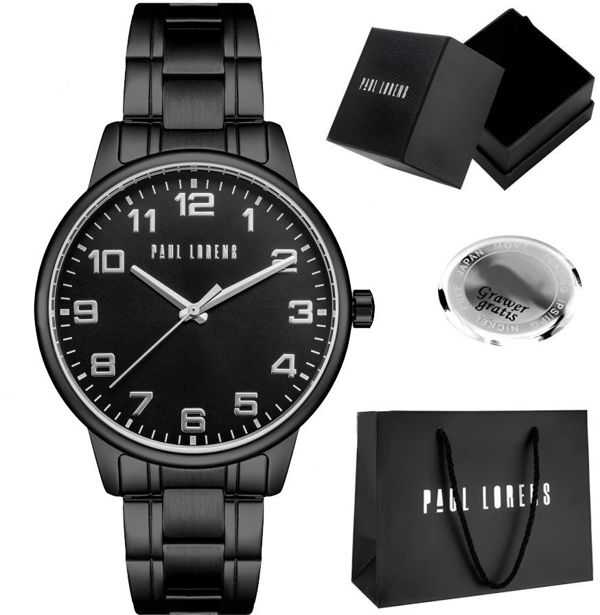Zegarek męski Paul Lorens GUARO-1A5 Z GRAWEREM