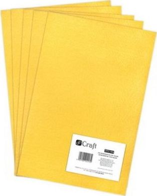 DP Craft Filc poliestrowy DPCRAFT A4 5szt. - Yellow Dalprint