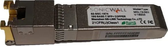 Moduł SFP SonicWall SonicWall - SFP+-Transceiver-Modul - 10GbE - 10GBase-T - RJ-45