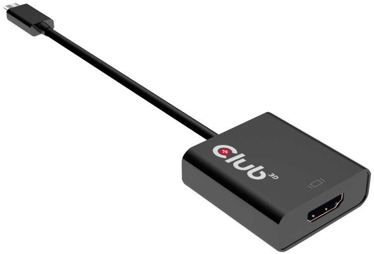 Adapter USB Club 3D USB-C - HDMI Czarny (CAC-2504)