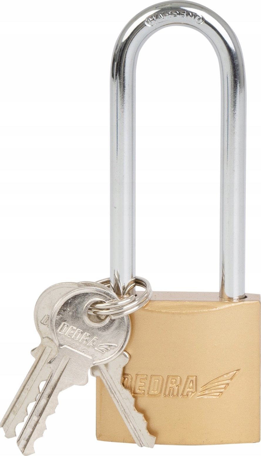 Dedra Kłódka z miedzianą powłoką 40mm z długim jarzmem