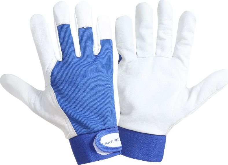 Lahti Pro Rękawice robocze ze skóry koziej niebieskie 9" 12 par (L272109P)